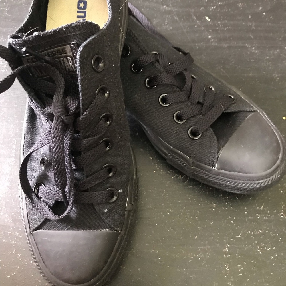All Black Converse